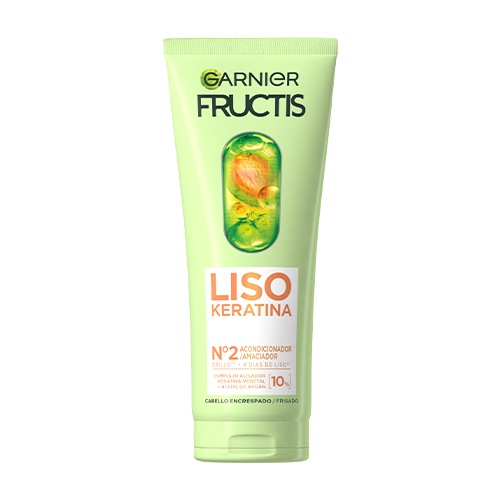 Garnier Fructis Nº2 Amaciador Liso Keratina para Cabelo Frisado